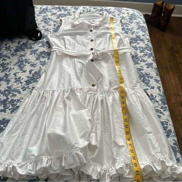 Calvin Klein White Dress Drop Waist Sz 12 - Picture 11 of 11